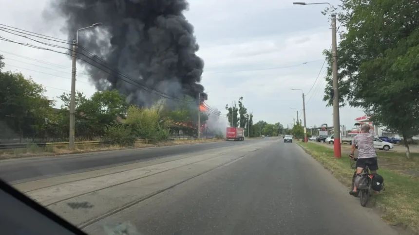 video alerta la ploiesti incendiu puternic langa rafinaria petrotel lukoil 6a856b2be3734