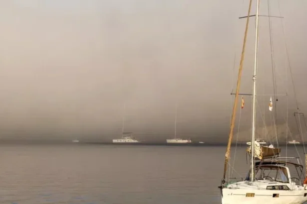 video fenomen rar mai multe insule grecesti au fost acoperite de o ceata ciudata 6a875f3f618dd