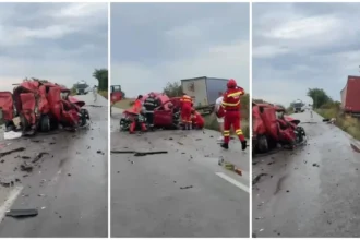 video foto tragedie la iesirea de pe autostrada soarelui intre un autoturism si 2 tir uri un sofer a murit un copil de 10 ani printre victime 6a8ec8d76c0e4