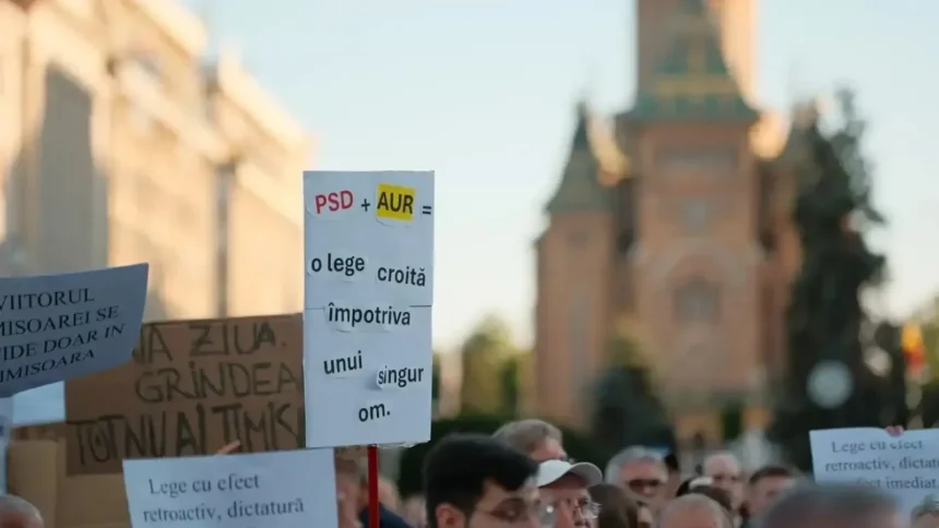 video fritz nu i a convins pe timisoreni doar cateva sute de persoane au raspuns apelului la protest sustinatori ai partidului aur au incercat o provocare la inceputul manifestatiei 6a85ef22db7d9