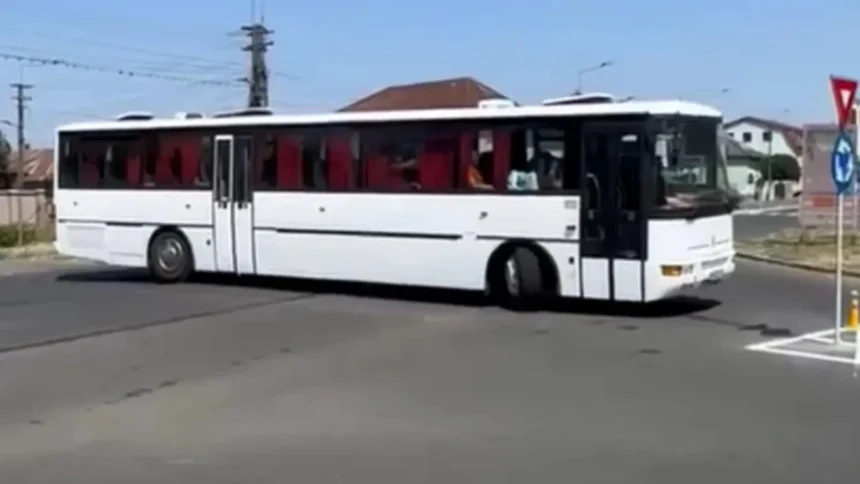 video ireal ce s a intamplat intr un sens giratoriu din satu mare ce manevre a facut un autobuz ca sa poata iesi imaginile au generat reactii puternice in mediul online 6a755d670c803