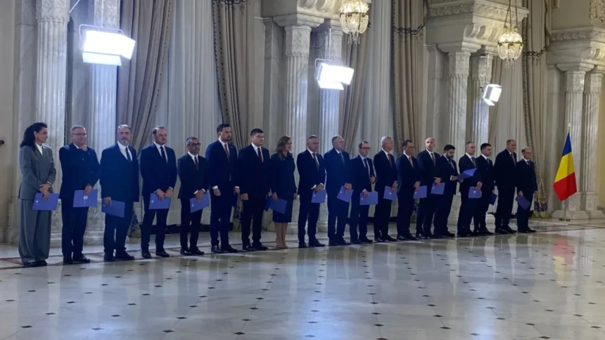 guvernul luca niculescu a depus juramantul la palatul cotroceni in fata presedintelui nicusor dan noul executiv isi incepe oficial mandatul 6ad7950eeee1a