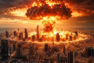imagine socanta creata cu ai postata de benjamin netanyahu tel avivul lovit de o bomba nucleara 6ade64b07786b
