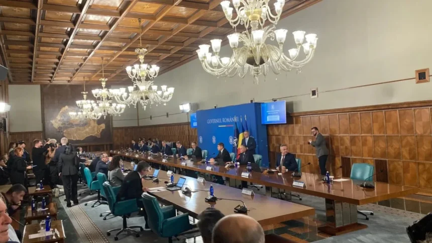prima sedinta a guvernului niculescu aduce doua schimbari vizibile bolojan l a asteptat pe premier la palatul victoria apoi a plecat cu ioana dogioiu 6ad7b12f7ab13