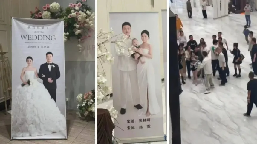 video doua femei doua petreceri si acelasi barbat nunta cu scandal in china mirele a organizat evenimentul in acelasi timp si loc cu petrecerea copilului sau cu fosta iubita 6acff241679a5