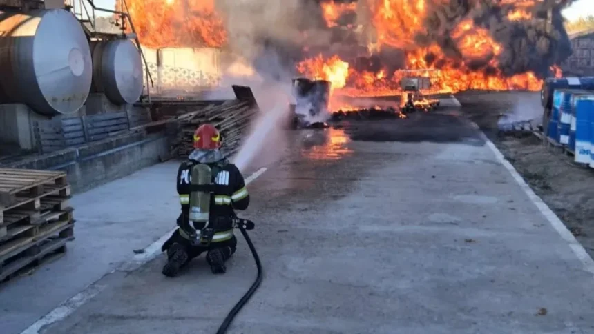 video incendiu puternic in valcea au fost emise doua mesaje ro alert 6ac132758fab6