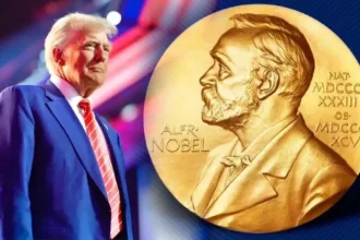 video moment savuros la anuntul nobelului pentru pace castigatoarea a starnit hohote de ras glumind ca ar putea imparti premiul cu trump 6ac8dbda9292d